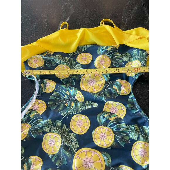 Lemon Slice one piece family match swimsuit ladies Medium - Picture 5 of 11